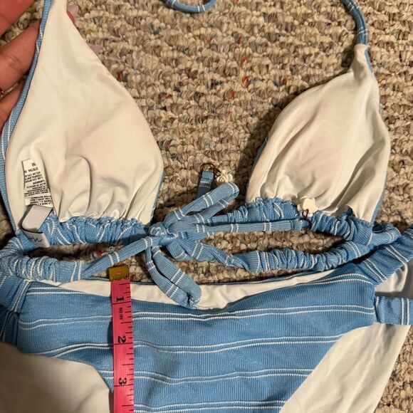 Isabella Rose Sugar On Top Maui Fit Bikini Bottoms & Triangle Top- Size Medium - Picture 10 of 13